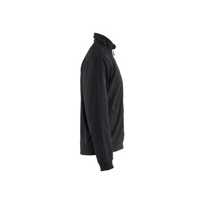 Blåkläder 3362 sweatshirt full zip, sort/rød