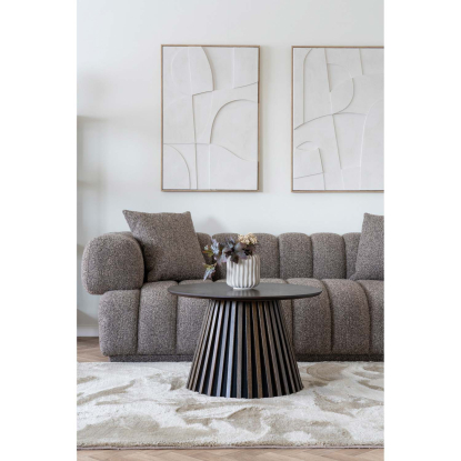 Aurora sofa med tre puder, brun