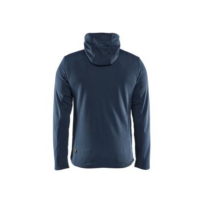 Blåkläder 3540 hættetrøje full zip, støvet blå/sort