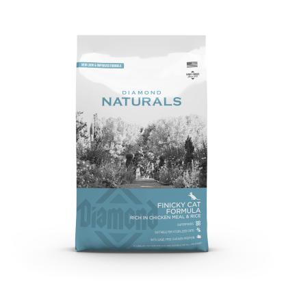 Diamond Naturals kattefoder med kylling og ris til den kræsne kat - 7,5 kg