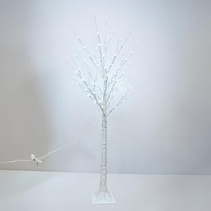 Dekorationstræ med 144 LED lys, IP44, hvid, 180 cm