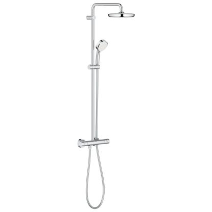 GROHE Tempesta Cosmopolitan brusesystem med termostat, håndbruser og 210 mm hovedbruser, krom