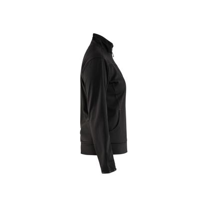 Blåkläder 3394 dame sweatshirt full zip, sort/rød
