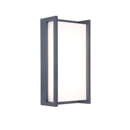 LUTEC QUBO udendørs LED væglampe, H22 cm, IP54, mørk grå