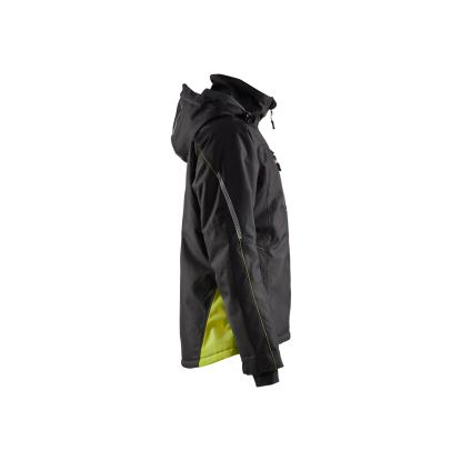 Blåkläder 4972 dame letforet vinterjakke, sort/hi-vis gul