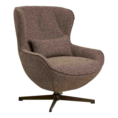 Blenheim loungestol med drejefod, brun
