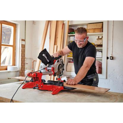 Einhell TC-SM 2131/1 dual kap-/geringssav med udtræk, Ø210 mm, 230V/1500W