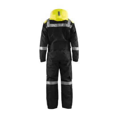 Blåkläder 6787 vinter kedeldragt, sort/hi-vis gul