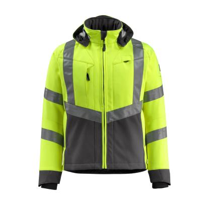 MASCOT SAFE SUPREME Blackpool softshell jakke, hi-vis gul/mørk antracit