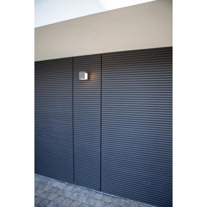 LUTEC CUBA udendørs LED væglampe, 3000K, IP54, sort