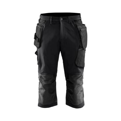 Blåkläder 1521 håndværker knickers 4-vejs stretch, sort/mørk grå
