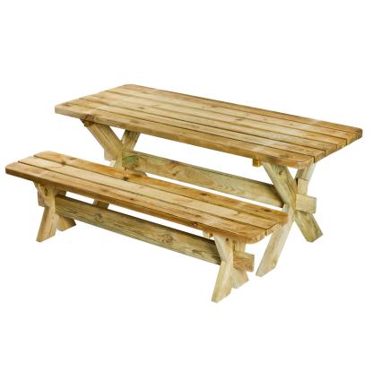 HORTUS Authentic bænk, natur/træ, 48 x 177 x 38 cm