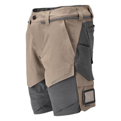 MASCOT CUSTOMIZED arbejdsshorts, mørk sand/stengrå