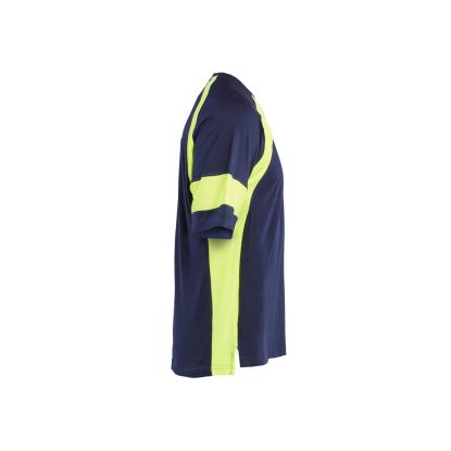 Blåkläder 3523 t-shirt, marineblå/hi-vis gul