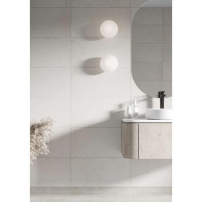 Fibo 3D vådrumspanel med 60 x 30 cm fliselook, 10 x 600 x 2400 mm, sand grande