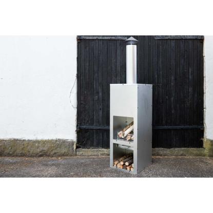 Venture Design Nettan ildsted, sølv, 199 x 45 x 45 cm