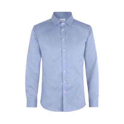 Seven Seas SS30 Fine Twill skjorte, slim, lys blå
