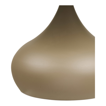 Pienza sofabord med glasplade, khaki, Ø70 cm
