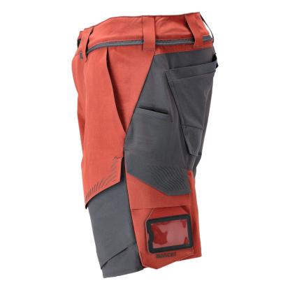 MASCOT CUSTOMIZED arbejdsshorts, efterårsrød/stengrå