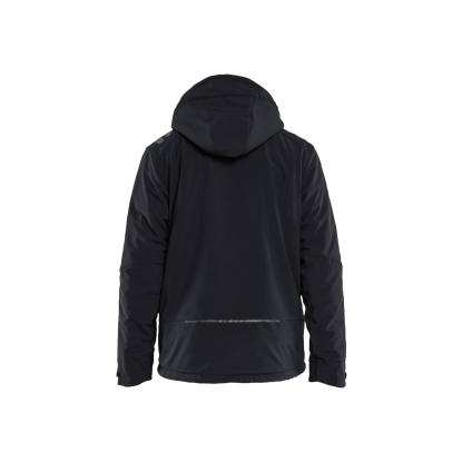 Blåkläder 4750 letforet vinter softshelljakke, sort/rød