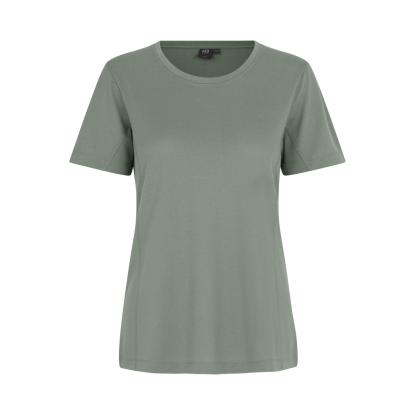 ID 0529 T-shirt, lyocell, dame, støvet grøn