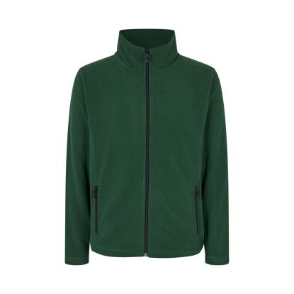 ID 0803 cardigan, mikrofleece, flaskegrøn