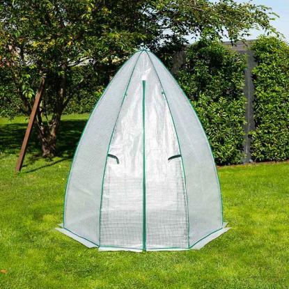 Westmann Olive overvintringstelt/drivhus, PE-folie, hvid, 183 x 160 x 160 cm