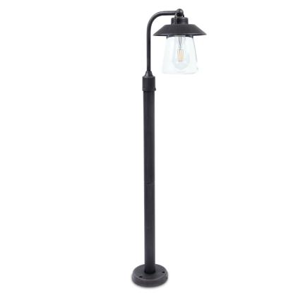 LUTEC CATE udendørs bedlampe, 1 lyskilde, H94,5 cm, E27, IP44, mat rust