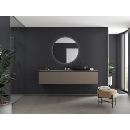 Fibo Colour vådrumspanel, 10 x 600 x 2400 mm, black silk