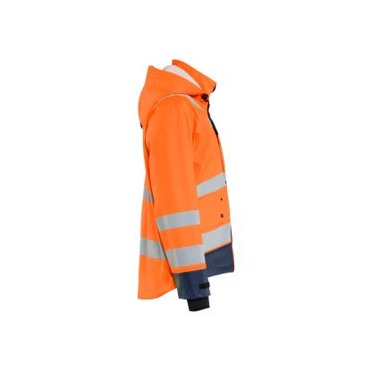 Blåkläder 4327 high vis regnjakke level 3, hi-vis orange/marineblå