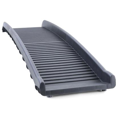 Hunderampe, foldbar, sort, 155 x 40 cm, maks. 90 kg