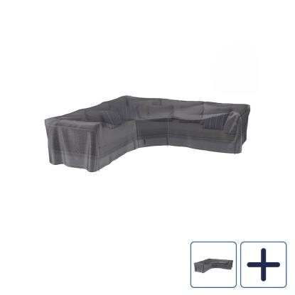 Platinum AeroCover overtræk til hjørnesofa med trapezvinkel, antracitgrå, 100 x 70 cm