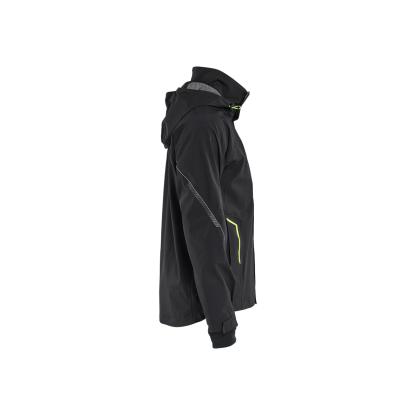 Blåkläder 4483 skaljakke 4-vejs stretch, sort/hi-vis gul