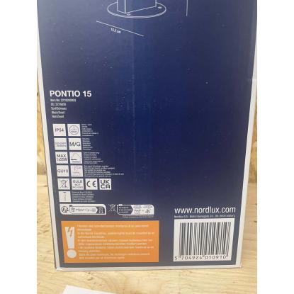 Nordlux Pontio havelampe, H85 cm, sort
