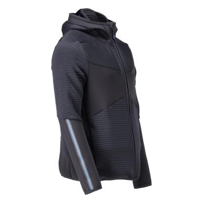 MASCOT CUSTOMIZED fleece hættetrøje med lynlås, mørk marine