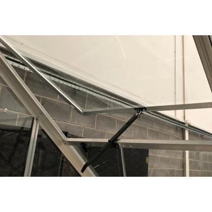 Halls Popular 86 drivhus 5 m², sort, 3 mm hærdet glas
