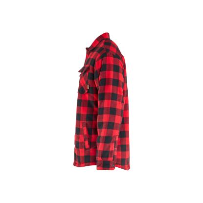 Blåkläder 4704 flannelskjorte med fiberpelsforing, rød/sort
