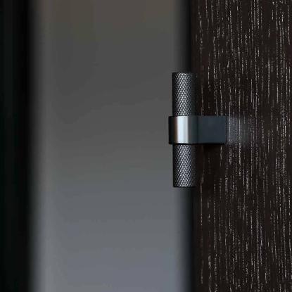 Beslag Design T Helix knop, mat sort