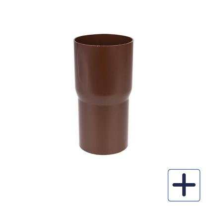 Plastmo rørmuffe, PVC, brun