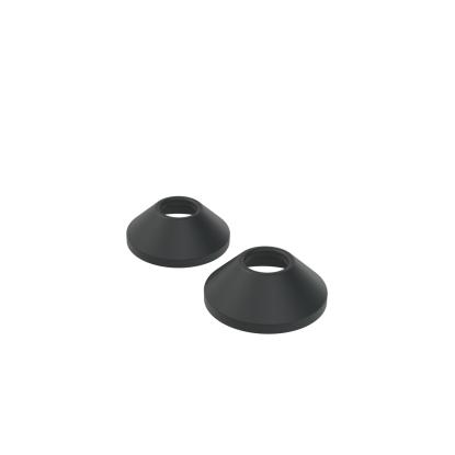 Oras vægroset, Ø70 mm, mat sort - 2 stk.
