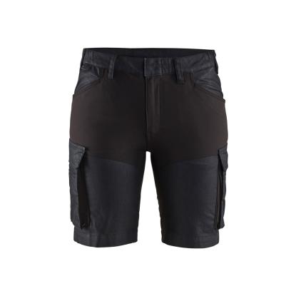 Blåkläder 7137 dame service shorts stretch, marineblå/sort