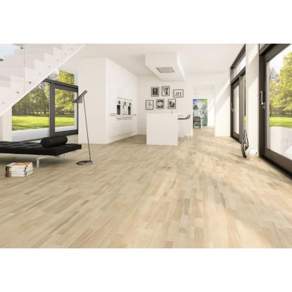 Moland Molaloc Classic Parket parketgulv, ask, hvid voksolie