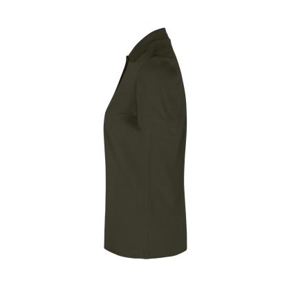 ID 0587 poloshirt, økologisk, dame, oliven