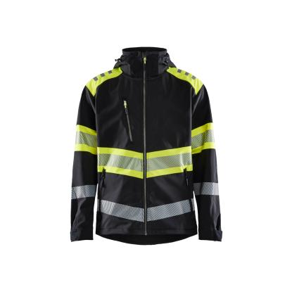 Blåkläder 4494 high vis softshell jakke, sort/hi-vis gul