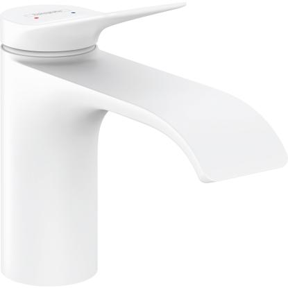 hansgrohe Vivenis 80 håndvaskarmatur uden bundventil, mat hvid