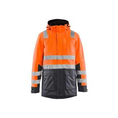 Blåkläder 4495 high vis vinterparkajakke, hi-vis orange/mellemgrå
