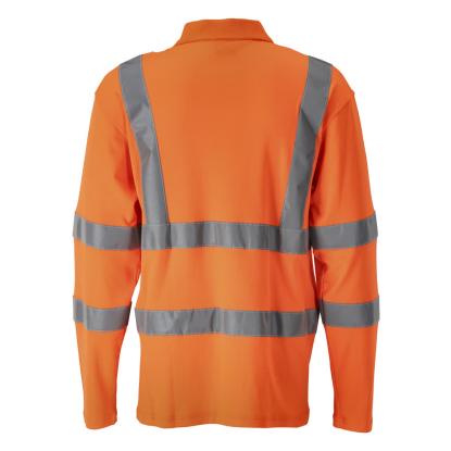 MASCOT SAFE CLASSIC poloshirt, langærmet, hi-vis orange