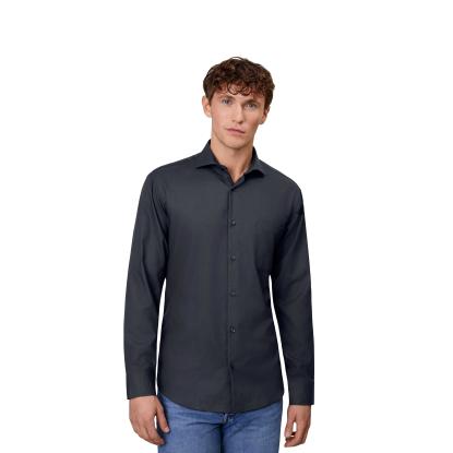 Seven Seas SS310 Royal Oxford skjorte, modern, koks grå