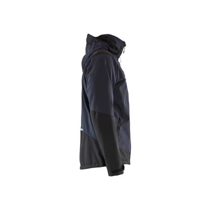 Blåkläder 4749 softshell jakke, mørk marineblå/gul