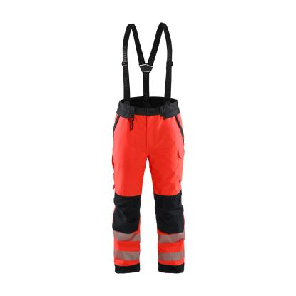 Blåkläder 1875 high vis vinter buks, hi-vis rød/sort